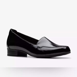 Clarks Juliet Lora Black Patent Loafer